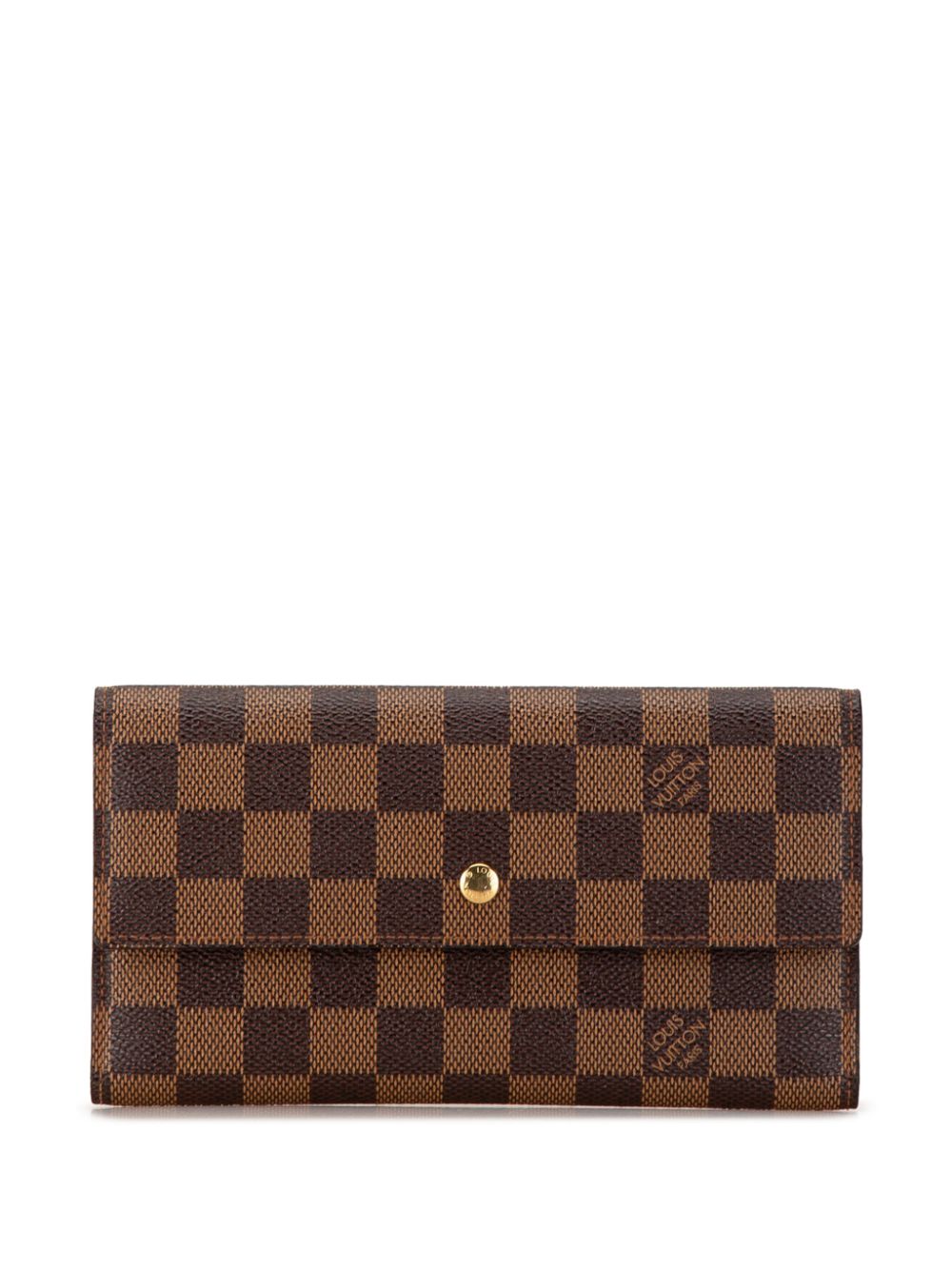 Louis Vuitton Pre-Owned 2005 Damier Ebene Porte Tresor International long wallets - Brown von Louis Vuitton Pre-Owned