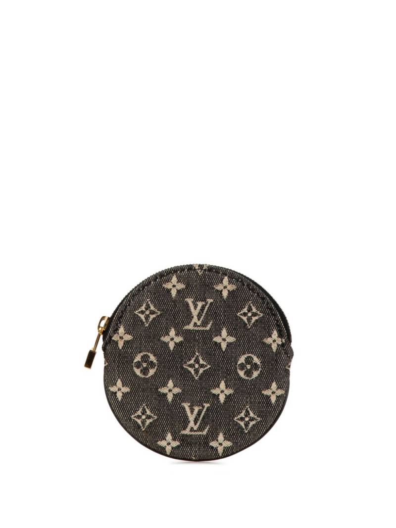 Louis Vuitton Pre-Owned 2005 Monogram Mini Lin Porte-Monnaie Round Purse coin pouch - Grey von Louis Vuitton Pre-Owned