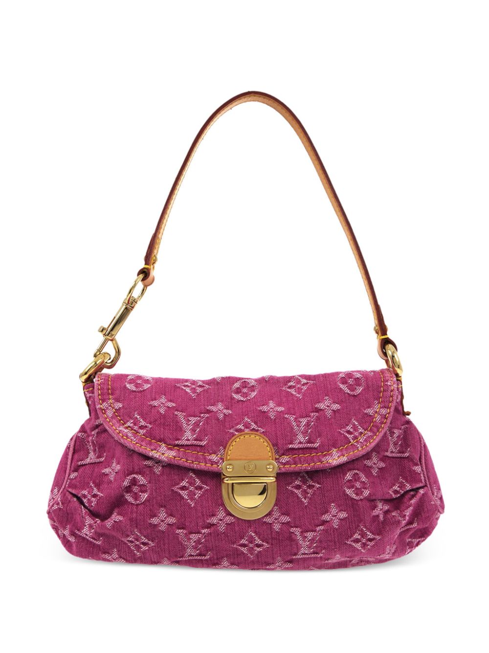 Louis Vuitton Pre-Owned 2006 mini Pleaty denim shoulder bag - Pink von Louis Vuitton Pre-Owned