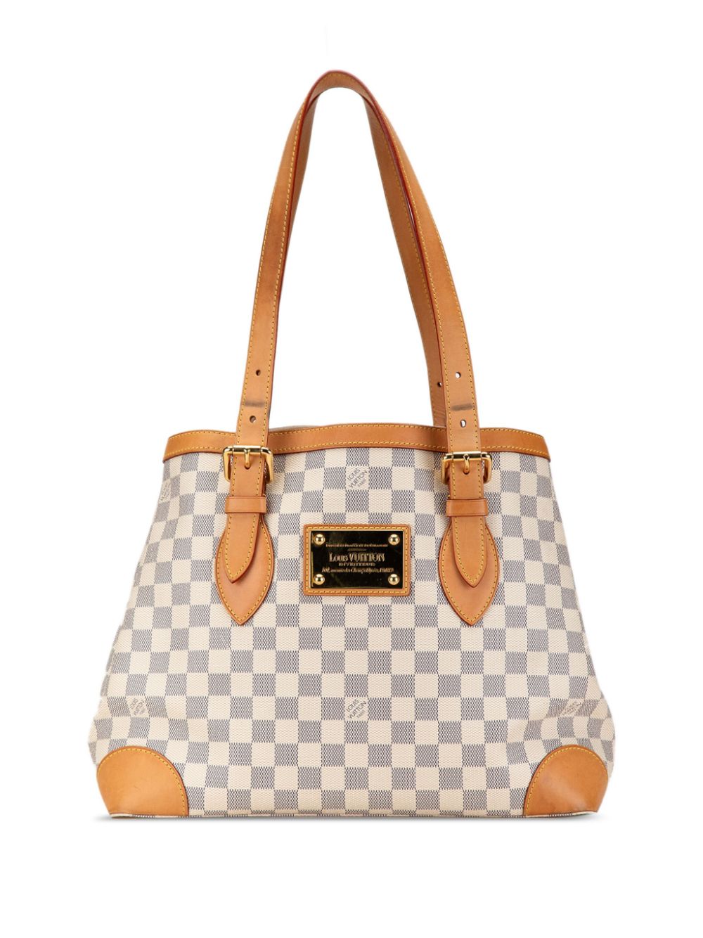 Louis Vuitton Pre-Owned 2007 Damier Azur Hampstead MM tote bag - White von Louis Vuitton Pre-Owned