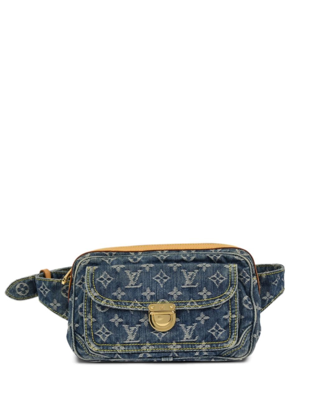 Louis Vuitton Pre-Owned 2007 monogram denim belt bag - Blue von Louis Vuitton Pre-Owned