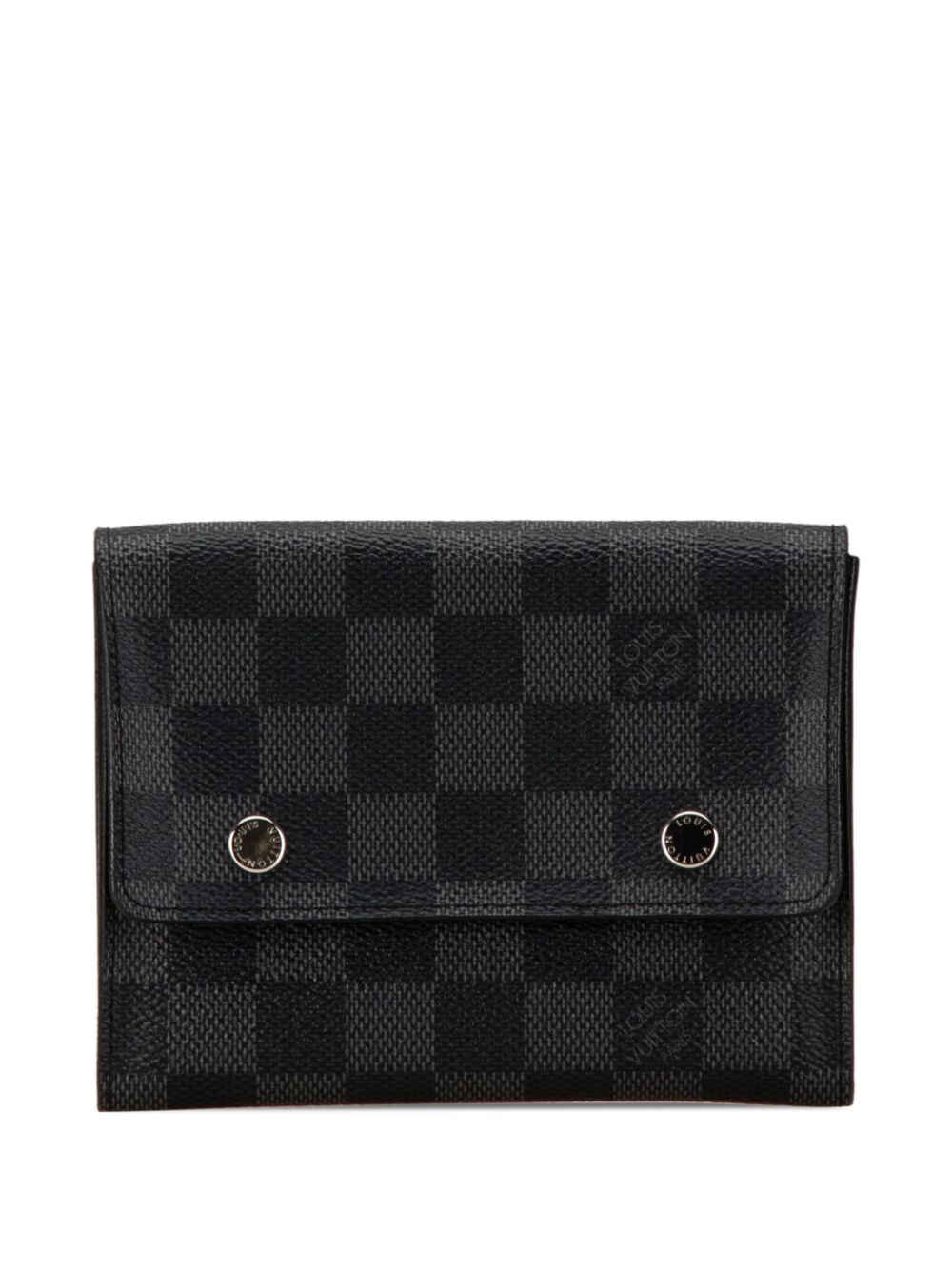 Louis Vuitton Pre-Owned 2009 Damier Graphite Compact Modulable Wallet small wallets - Black von Louis Vuitton Pre-Owned