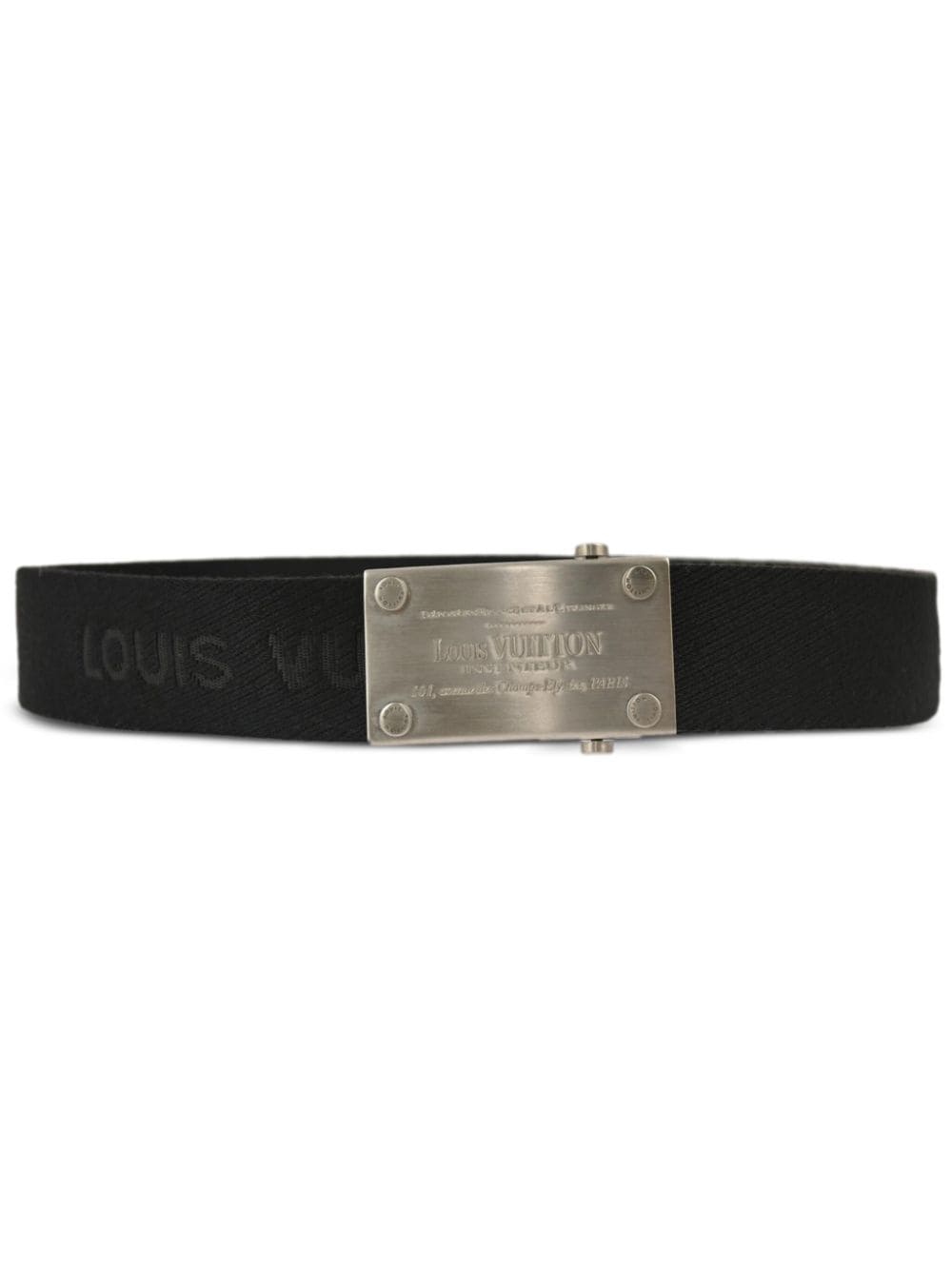 Louis Vuitton Pre-Owned 2010 Ceinture canvas belt - Black von Louis Vuitton Pre-Owned