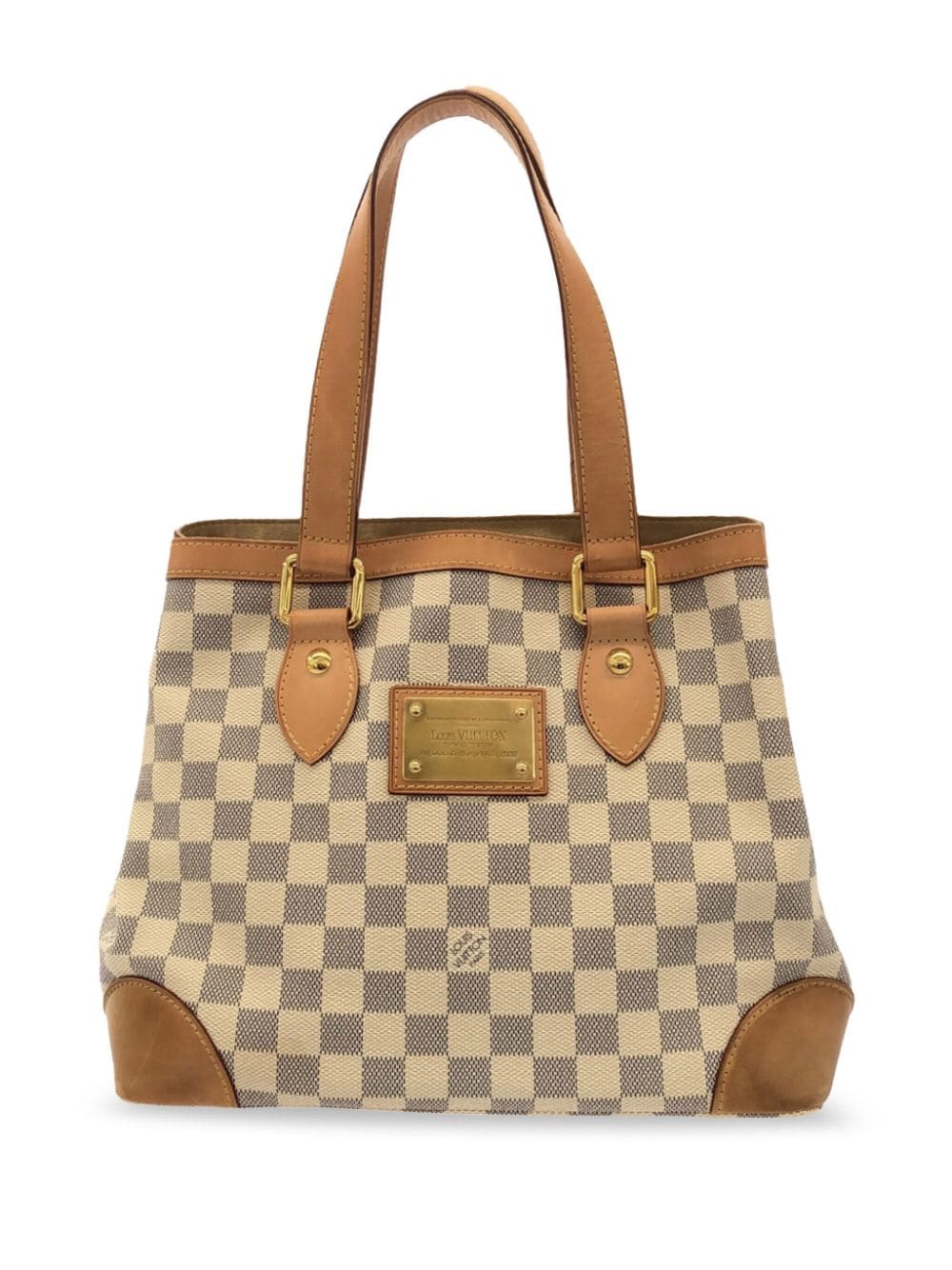 Louis Vuitton Pre-Owned 2010 Damier Azur Hampstead PM tote bag - White von Louis Vuitton Pre-Owned