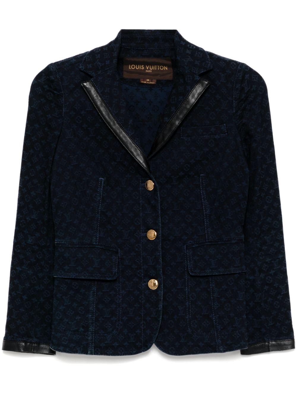 Louis Vuitton Pre-Owned 2010 single-breasted blazer - Blue von Louis Vuitton Pre-Owned