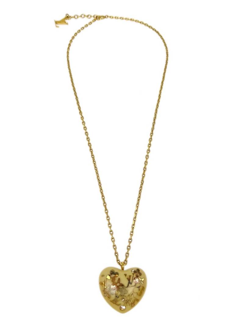 Louis Vuitton Pre-Owned 2011 Heart necklace - Gold von Louis Vuitton Pre-Owned