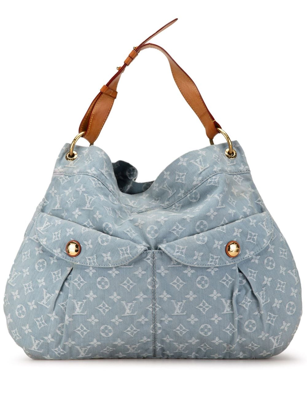 Louis Vuitton Pre-Owned 2011 Monogram Denim Daily GM hobo bag - Blue von Louis Vuitton Pre-Owned