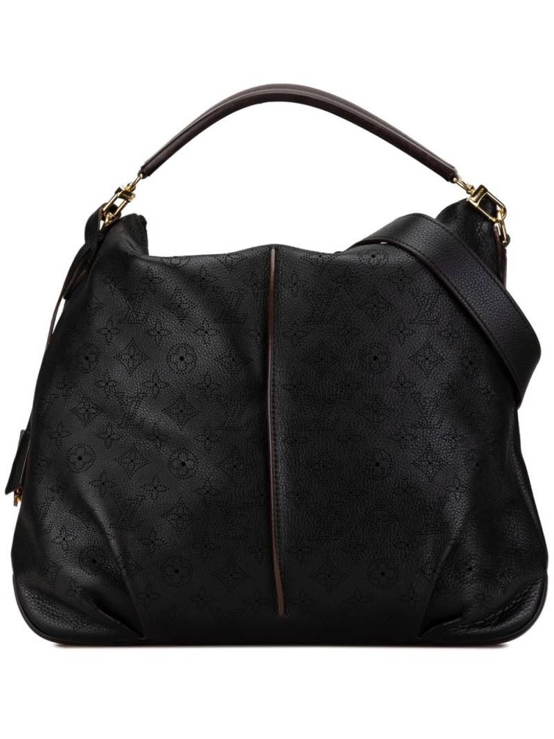 Louis Vuitton Pre-Owned 2012 Monogram Mahina Selene MM satchel - Black von Louis Vuitton Pre-Owned