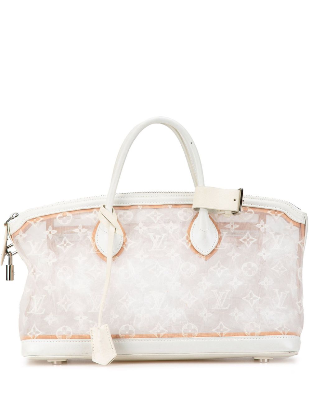 Louis Vuitton Pre-Owned 2012 Monogram Transparence Lockit East-West handbag - White von Louis Vuitton Pre-Owned