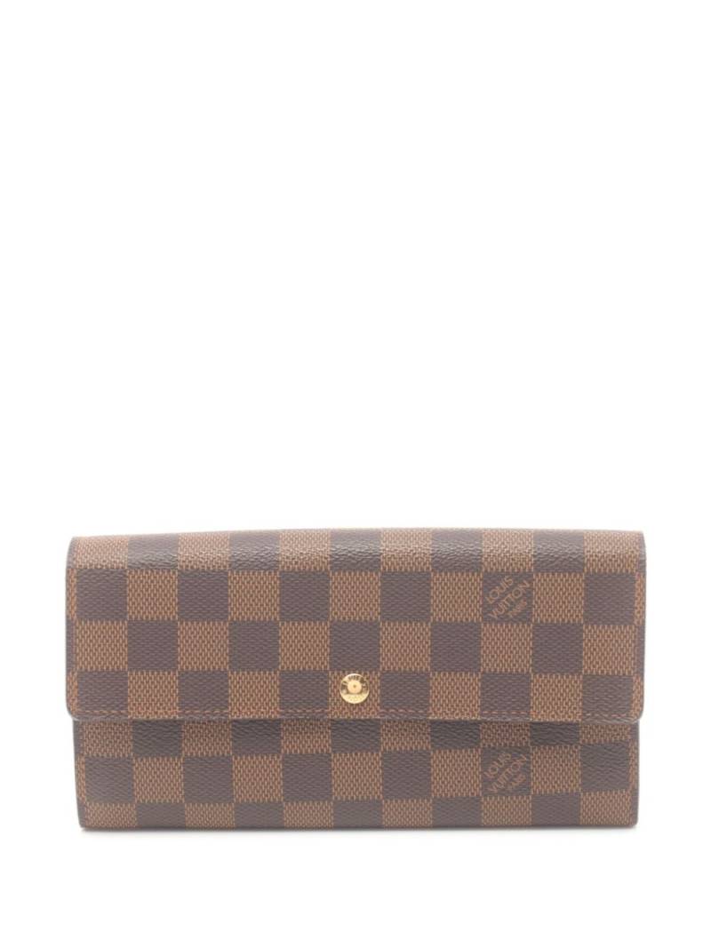 Louis Vuitton Pre-Owned 2012 Sara Damier-Ebène wallet - Brown von Louis Vuitton Pre-Owned