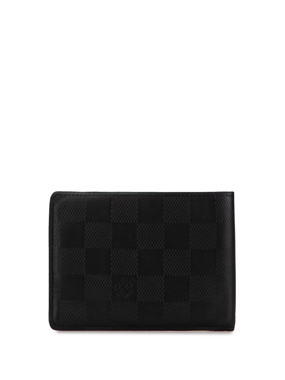 Louis Vuitton Pre-Owned 2013 Damier Infini Portefeuille Multiple Bifold Wallet small wallets - Black von Louis Vuitton Pre-Owned