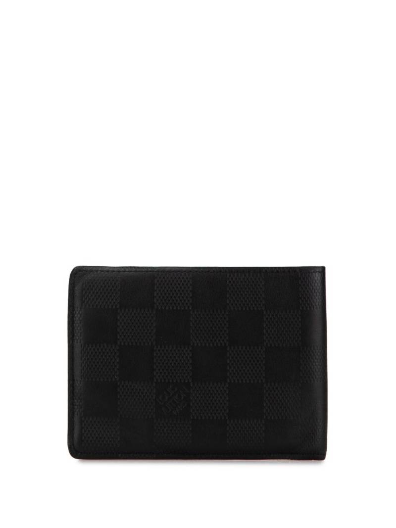 Louis Vuitton Pre-Owned 2013 Damier Infini Portefeuille Multiple Bifold Wallet small wallets - Black von Louis Vuitton Pre-Owned