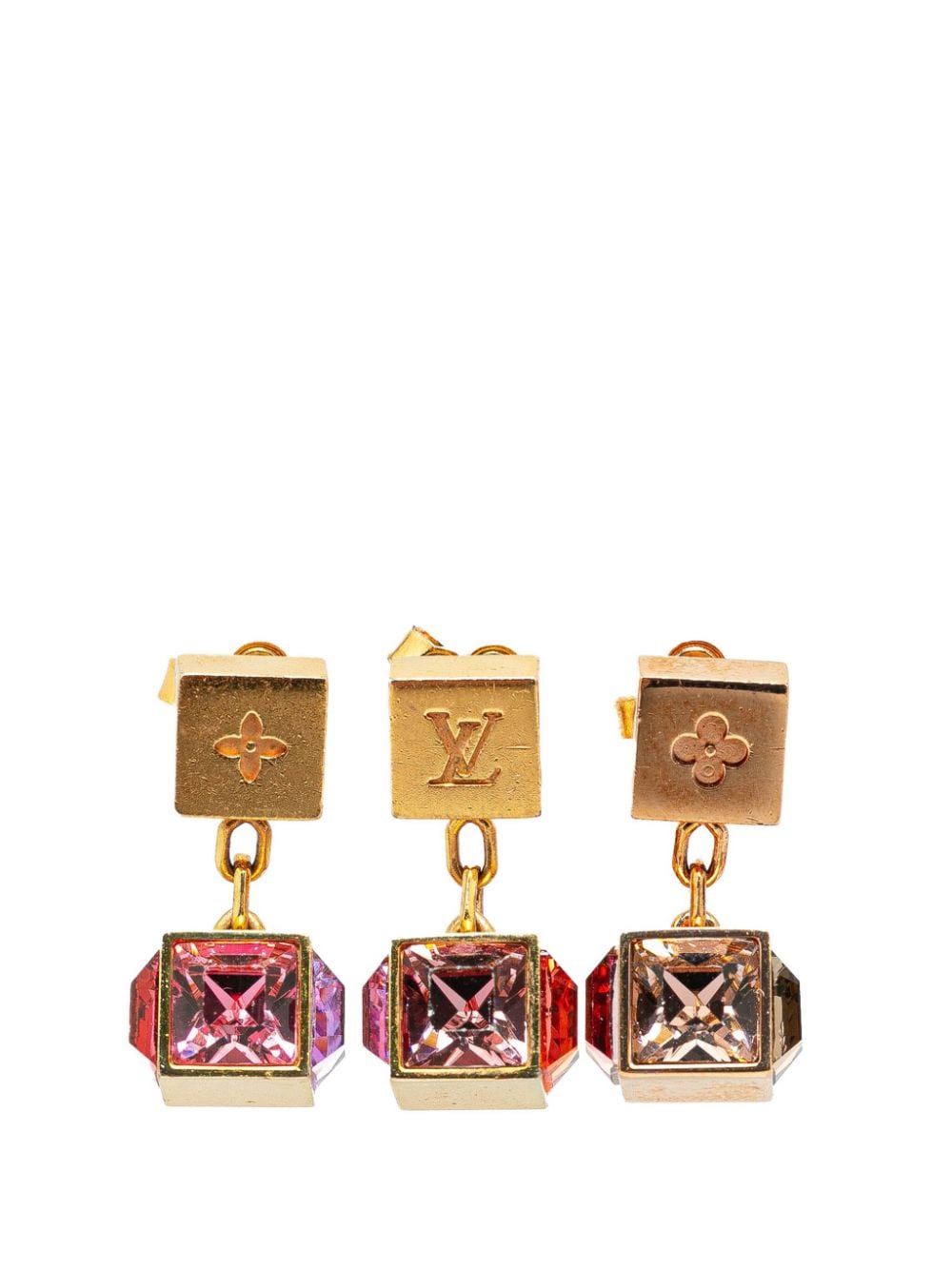 Louis Vuitton Pre-Owned 2013 Gamble Earring Set costume earrings - Gold von Louis Vuitton Pre-Owned