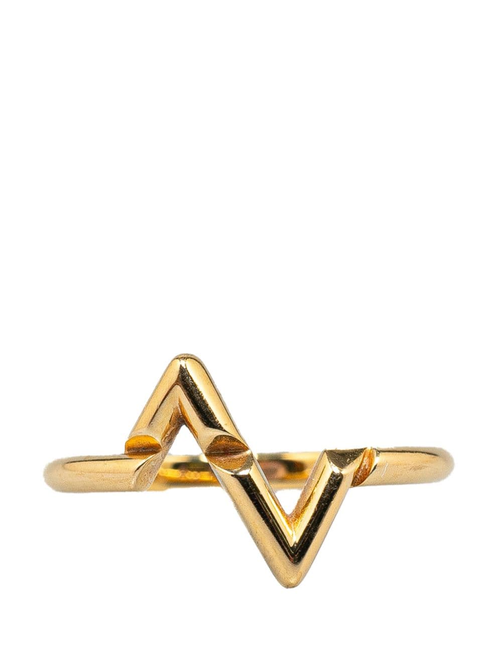Louis Vuitton Pre-Owned 2014 18K Yellow Gold Volt Upside Down costume ring von Louis Vuitton Pre-Owned