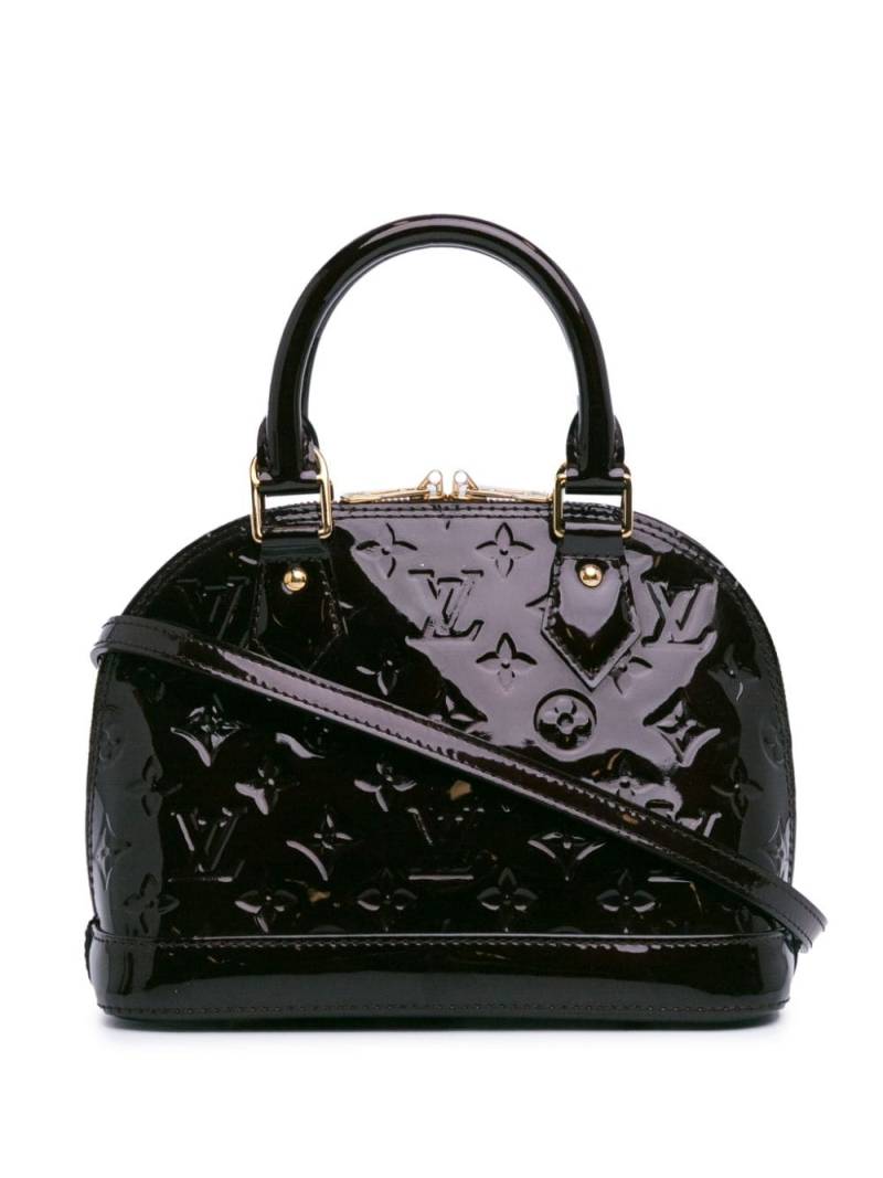 Louis Vuitton Pre-Owned 2014 Monogram Vernis Alma BB satchel - Purple von Louis Vuitton Pre-Owned