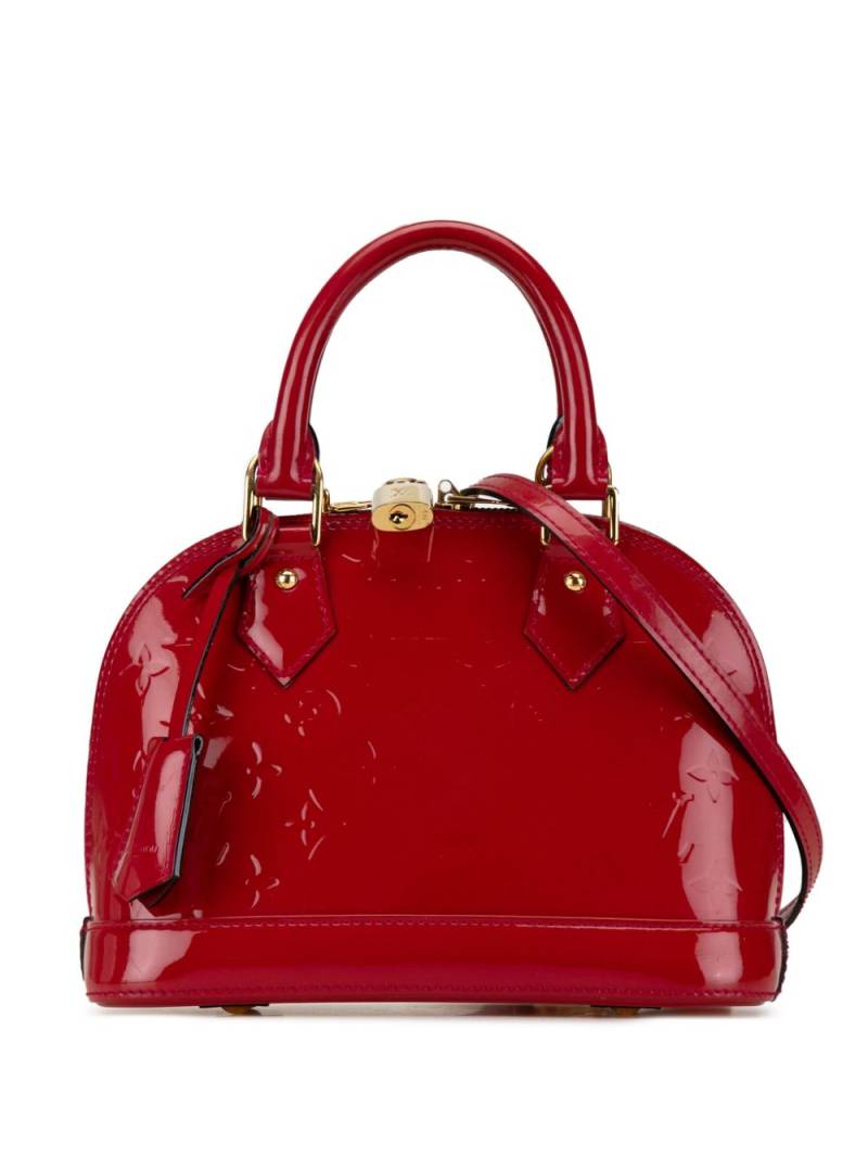 Louis Vuitton Pre-Owned 2015 Monogram Vernis Alma BB satchel - Red von Louis Vuitton Pre-Owned