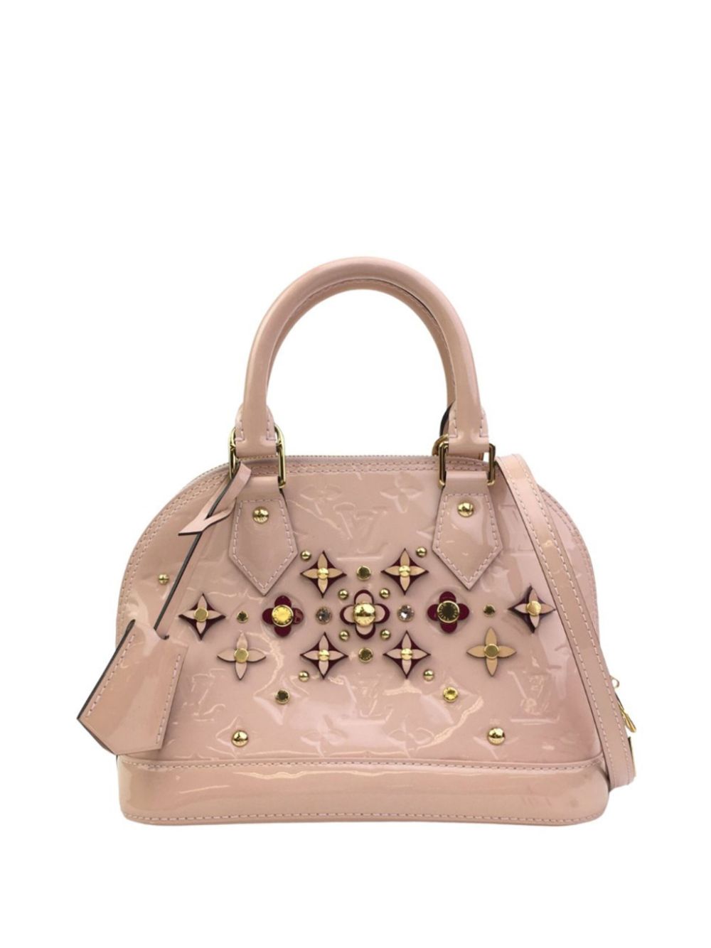 Louis Vuitton Pre-Owned 2018 Monogram Vernis Flower Alma BB satchel - Pink von Louis Vuitton Pre-Owned