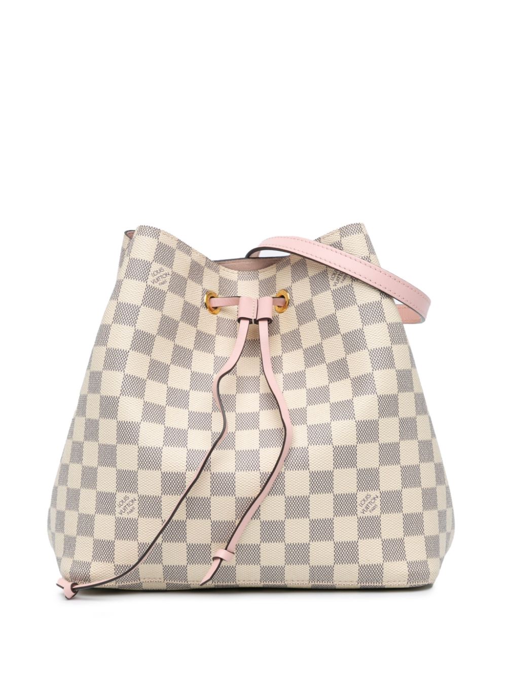 Louis Vuitton Pre-Owned 2019 Damier Azur Neonoe MM bucket bag - Pink von Louis Vuitton Pre-Owned