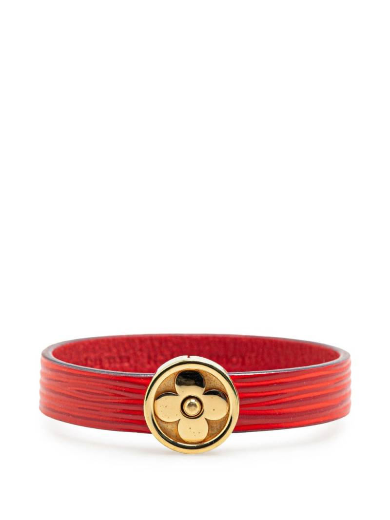 Louis Vuitton Pre-Owned 2019 Epi Action Flower costume bracelet - Red von Louis Vuitton Pre-Owned