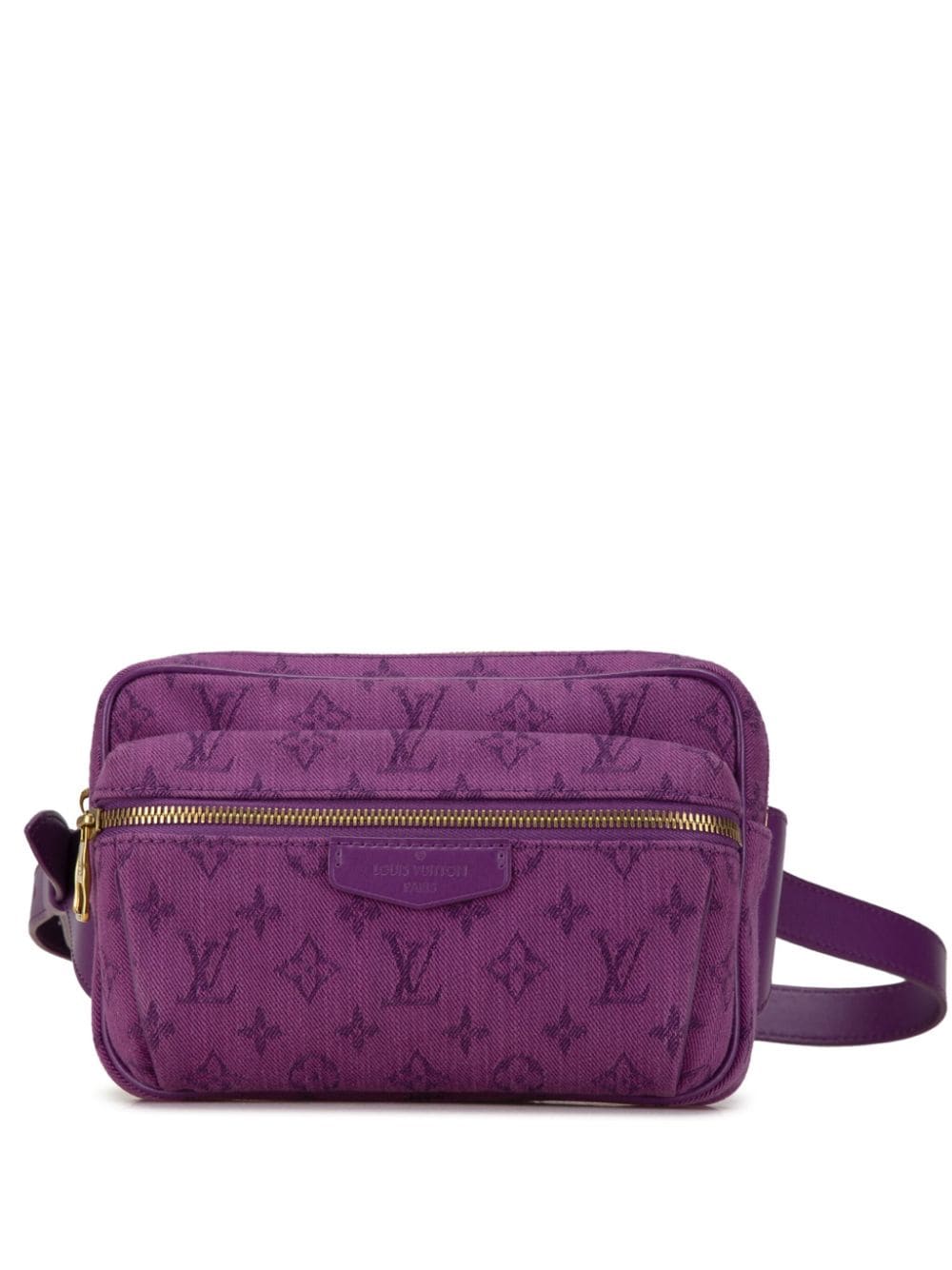 Louis Vuitton Pre-Owned 2019 Monogram Denim Outdoor Bum belt bag - Purple von Louis Vuitton Pre-Owned