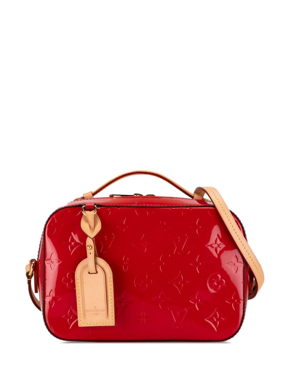 Louis Vuitton Pre-Owned 2019 Monogram Vernis Santa Monica Camera Bag satchel - Red von Louis Vuitton Pre-Owned