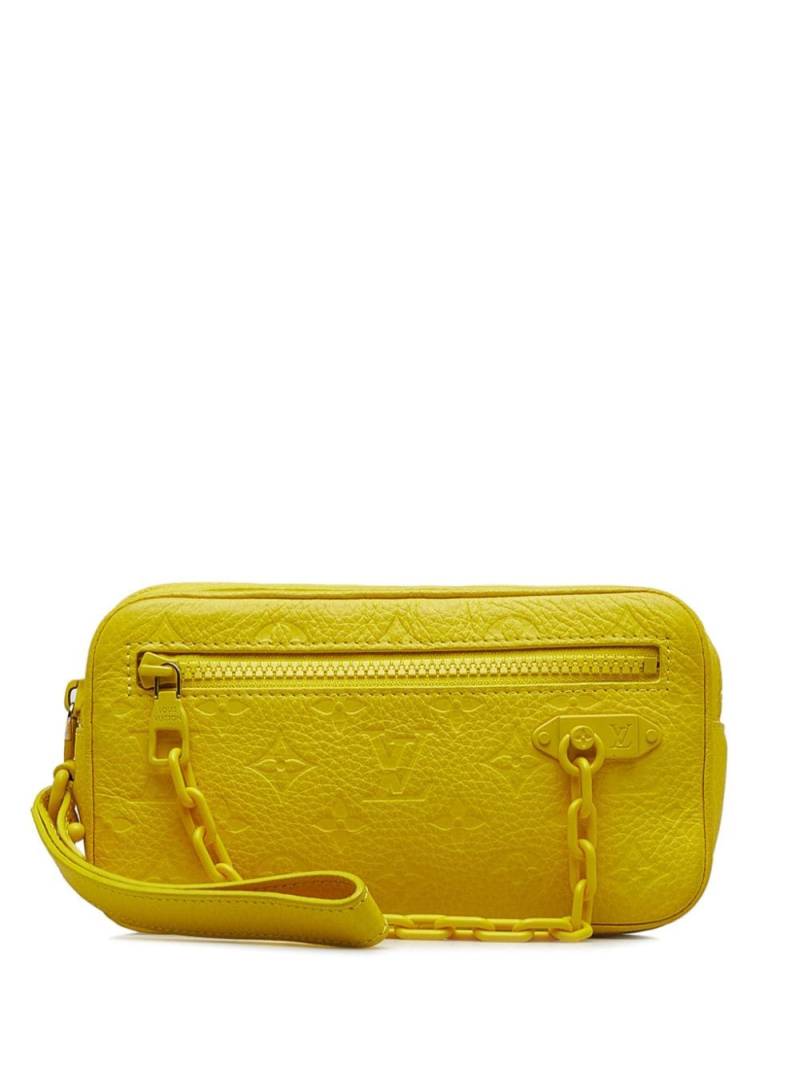 Louis Vuitton Pre-Owned 2019 Pochette Volga clutch bag - Yellow von Louis Vuitton Pre-Owned