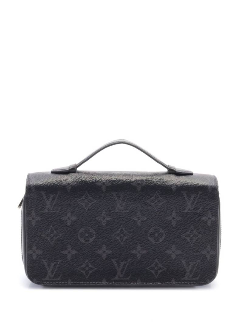 Louis Vuitton Pre-Owned 2019 Zippy XL Mongram-Eclipse wallet - Black von Louis Vuitton Pre-Owned