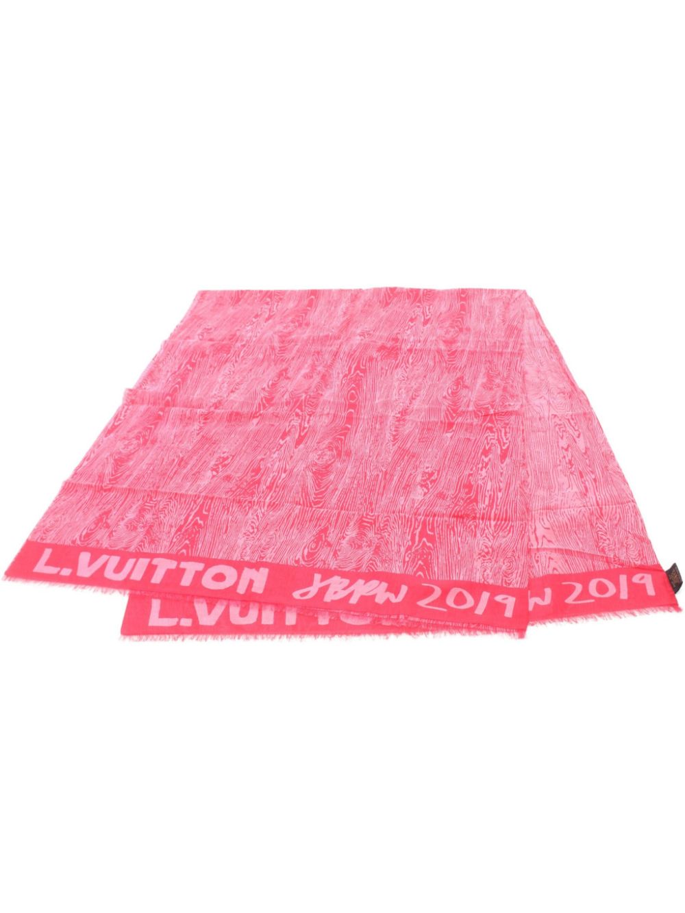 Louis Vuitton Pre-Owned 2019 x Jonas Wood silk scarf - Pink von Louis Vuitton Pre-Owned