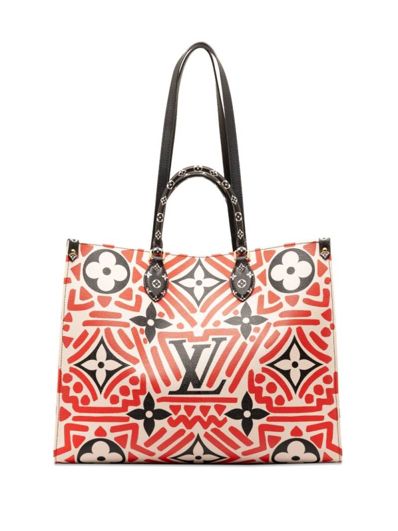 Louis Vuitton Pre-Owned 2020 Monogram Giant Crafty Onthego GM satchel - Red von Louis Vuitton Pre-Owned