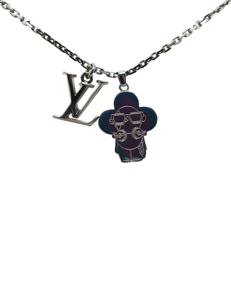 Louis Vuitton Pre-Owned 2020 Ruthenium DJ Vivienne Pendant costume necklace - Silver von Louis Vuitton Pre-Owned