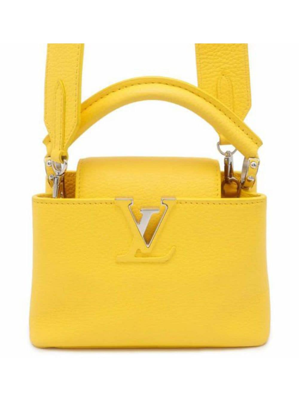 Louis Vuitton Pre-Owned 2020 Taurillon Mini Capucines satchel - Yellow von Louis Vuitton Pre-Owned