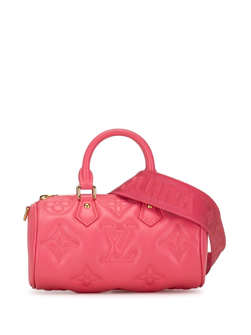 Louis Vuitton Pre-Owned 2021-2023 Monogram Calfskin Bubblegram Papillon BB satchel - Pink von Louis Vuitton Pre-Owned