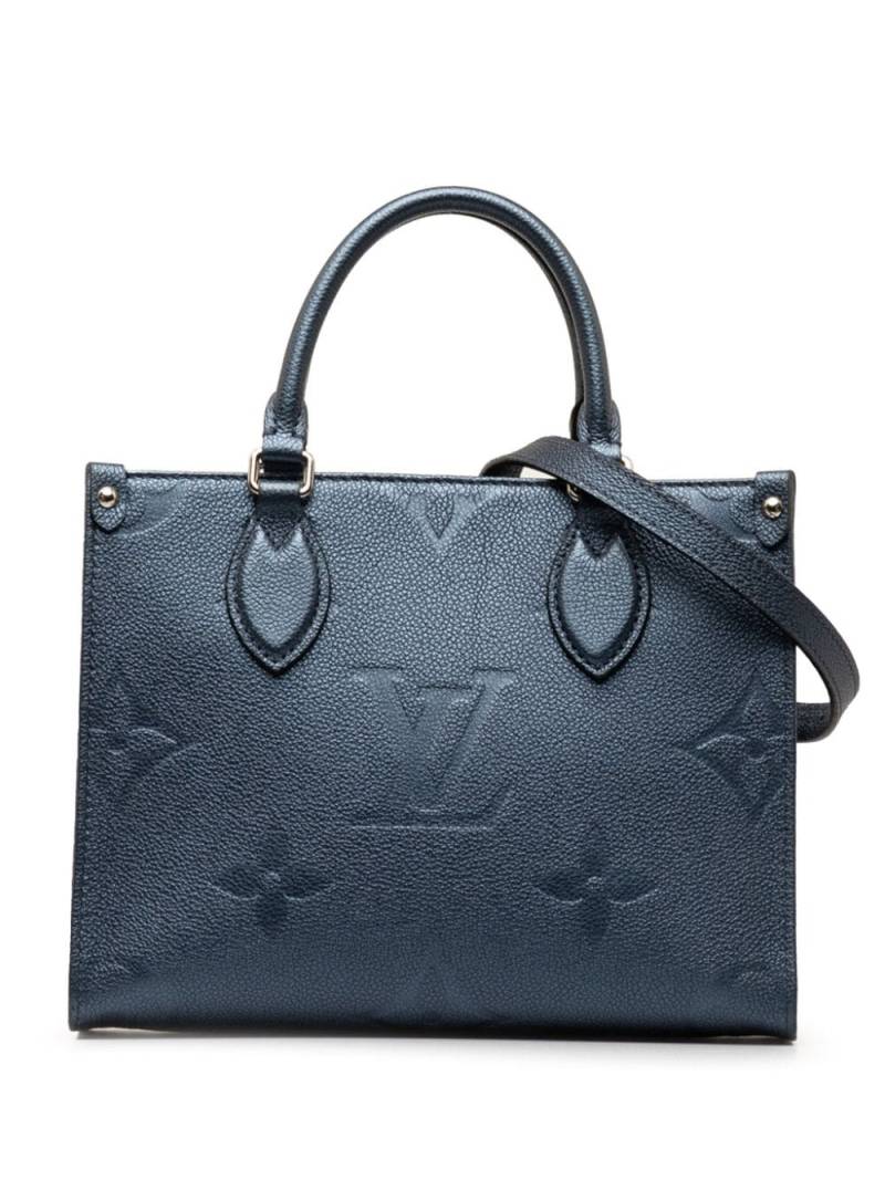 Louis Vuitton Pre-Owned 2021-2023 Monogram Empreinte Onthego PM satchel - Blue von Louis Vuitton Pre-Owned