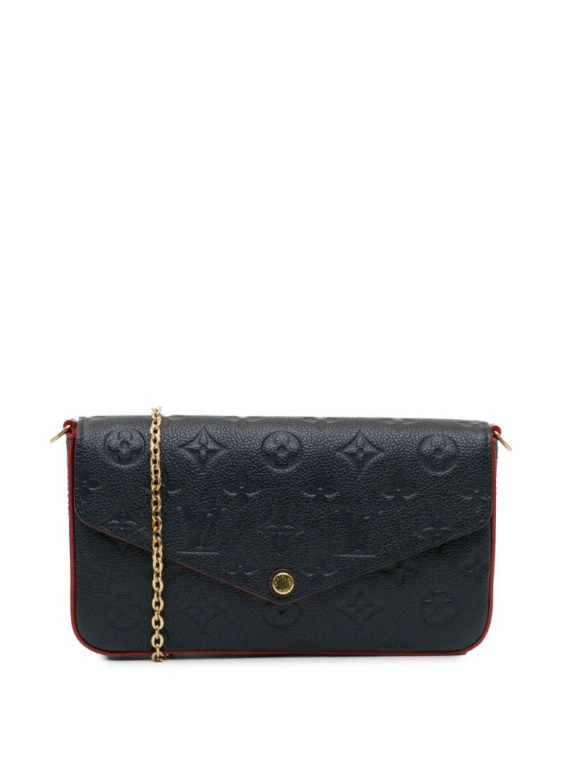 Louis Vuitton Pre-Owned 2021-2023 Monogram Empreinte Pochette Felicie crossbody bag - Blue von Louis Vuitton Pre-Owned