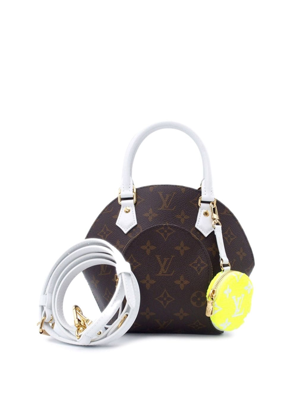 Louis Vuitton Pre-Owned 2021-2023 Monogram Match Ellipse BB satchel - Brown von Louis Vuitton Pre-Owned