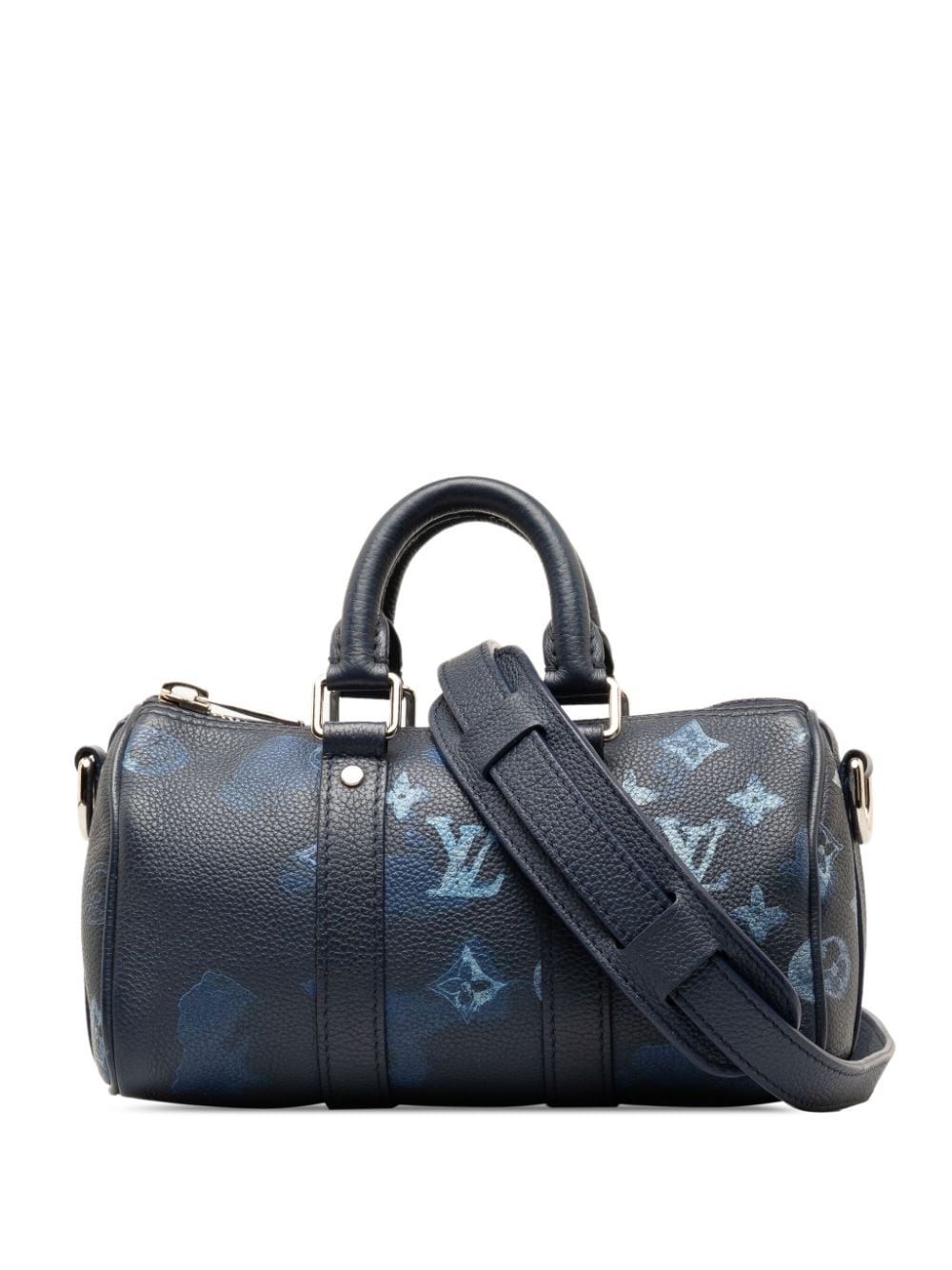 Louis Vuitton Pre-Owned 2021-2023 Taurillon Ink Watercolor Keepall Bandouliere XS satchel - Blue von Louis Vuitton Pre-Owned