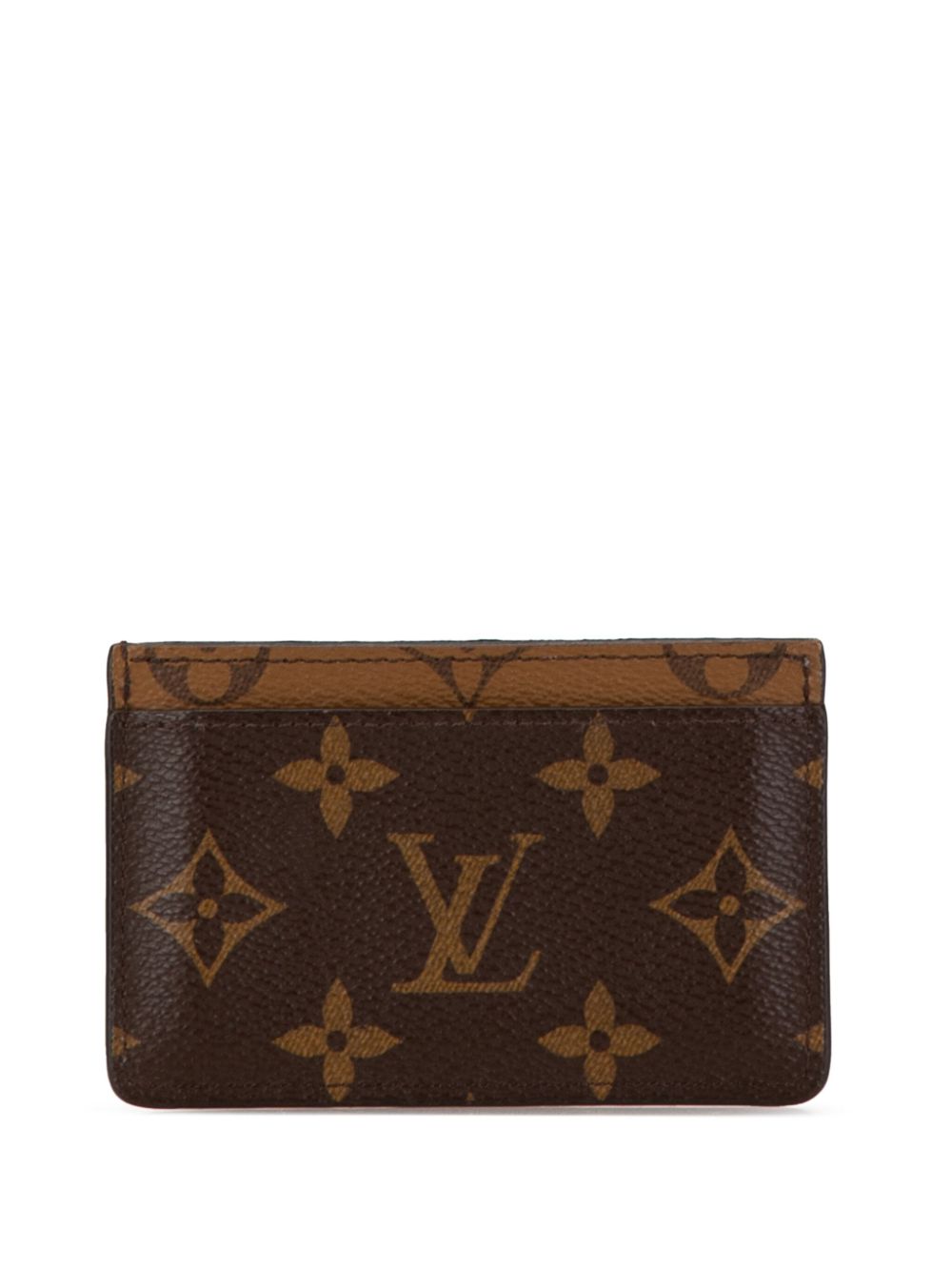 Louis Vuitton Pre-Owned 2021-2024 Monogram Reverse card holder - Brown von Louis Vuitton Pre-Owned