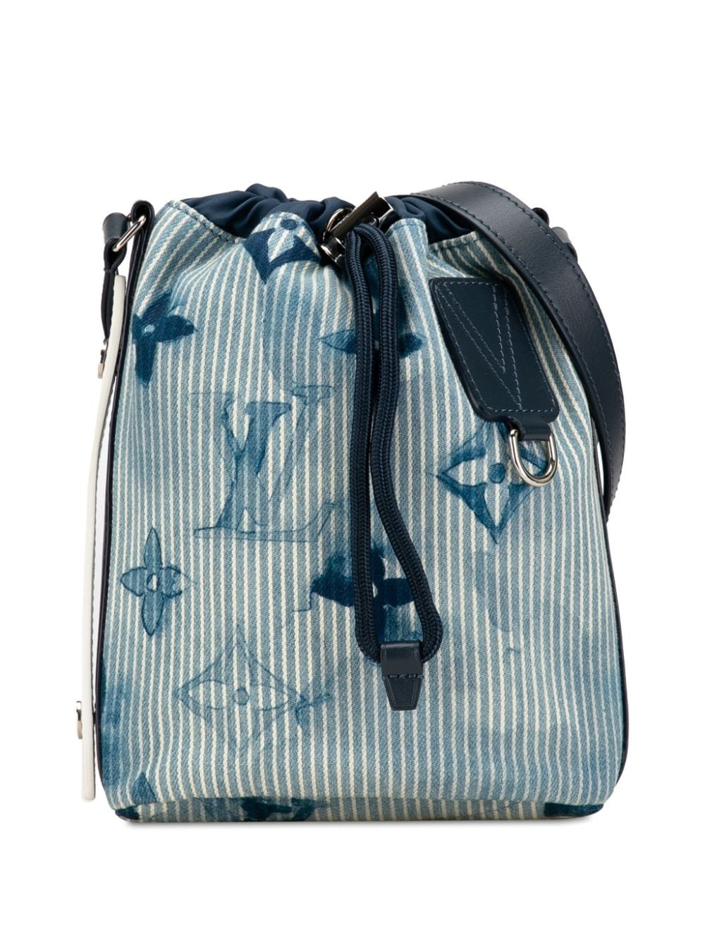 Louis Vuitton Pre-Owned 2021 Monogram Watercolor Sac Marin BB bucket bag - Blue von Louis Vuitton Pre-Owned