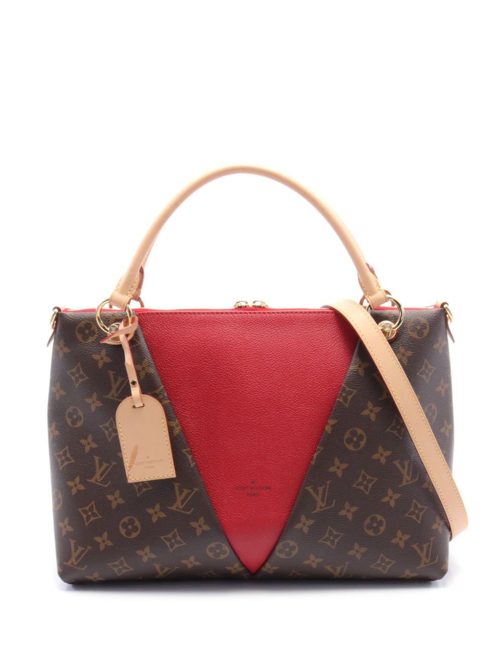 Louis Vuitton Pre-Owned 2021 V Tote MM handbag - Brown von Louis Vuitton Pre-Owned