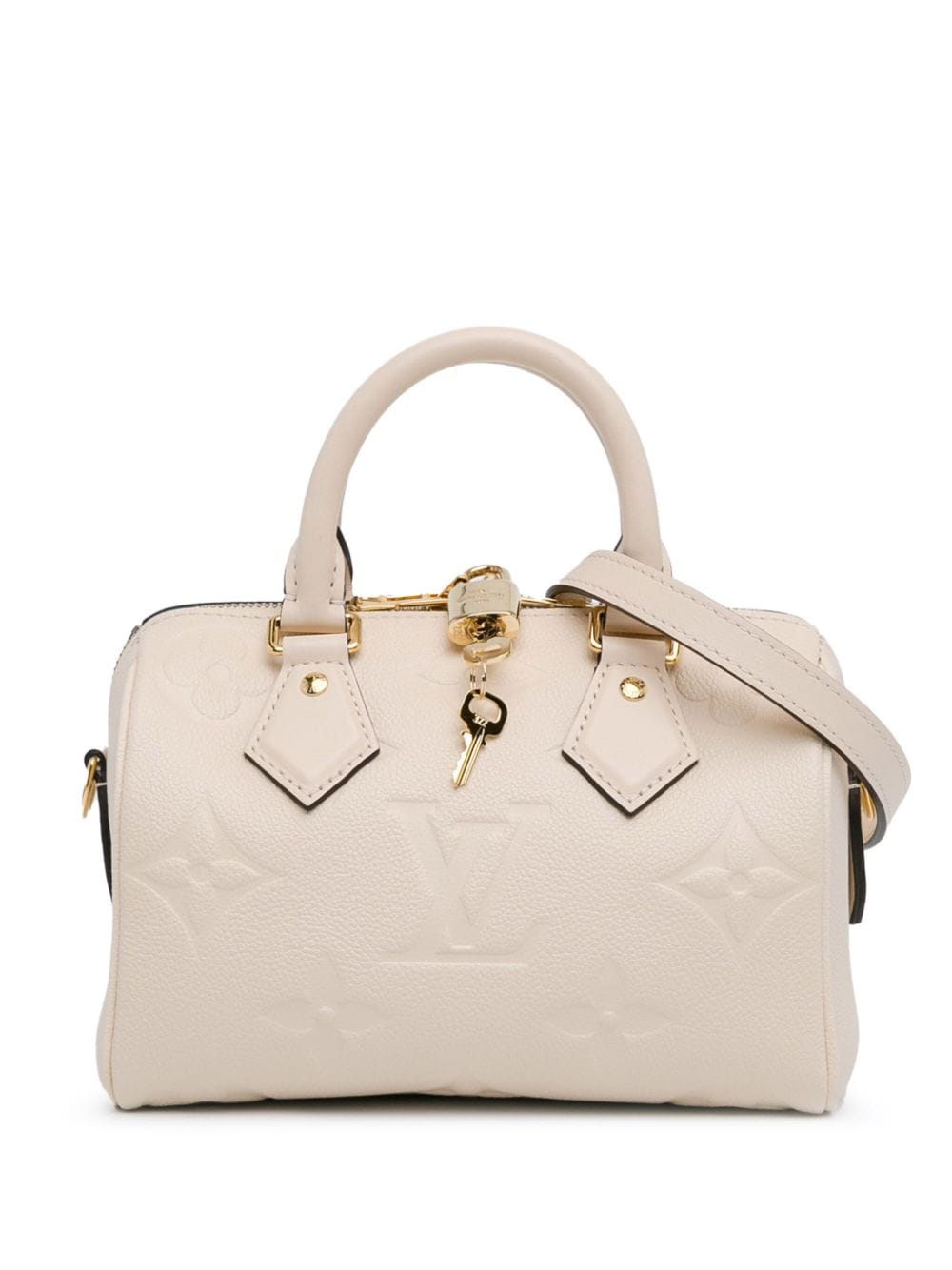 Louis Vuitton Pre-Owned 2021-present Monogram Empreinte Speedy Bandouliere 20 satchel - White von Louis Vuitton Pre-Owned