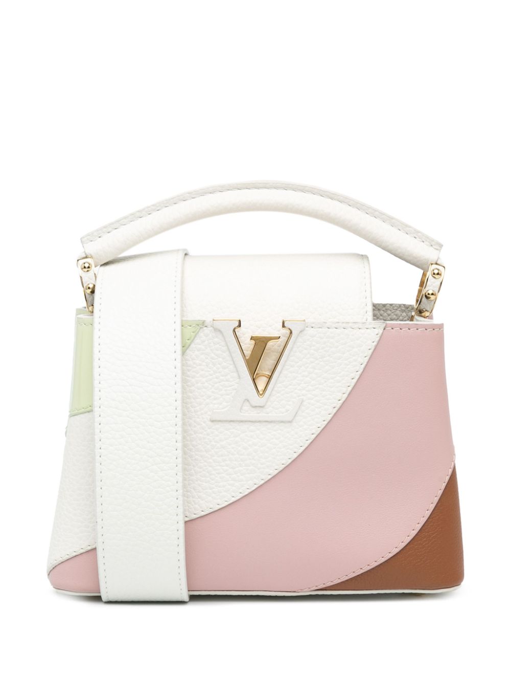 Louis Vuitton Pre-Owned 2021-present Taurillon Gelato Mini Capucines satchel - Pink von Louis Vuitton Pre-Owned