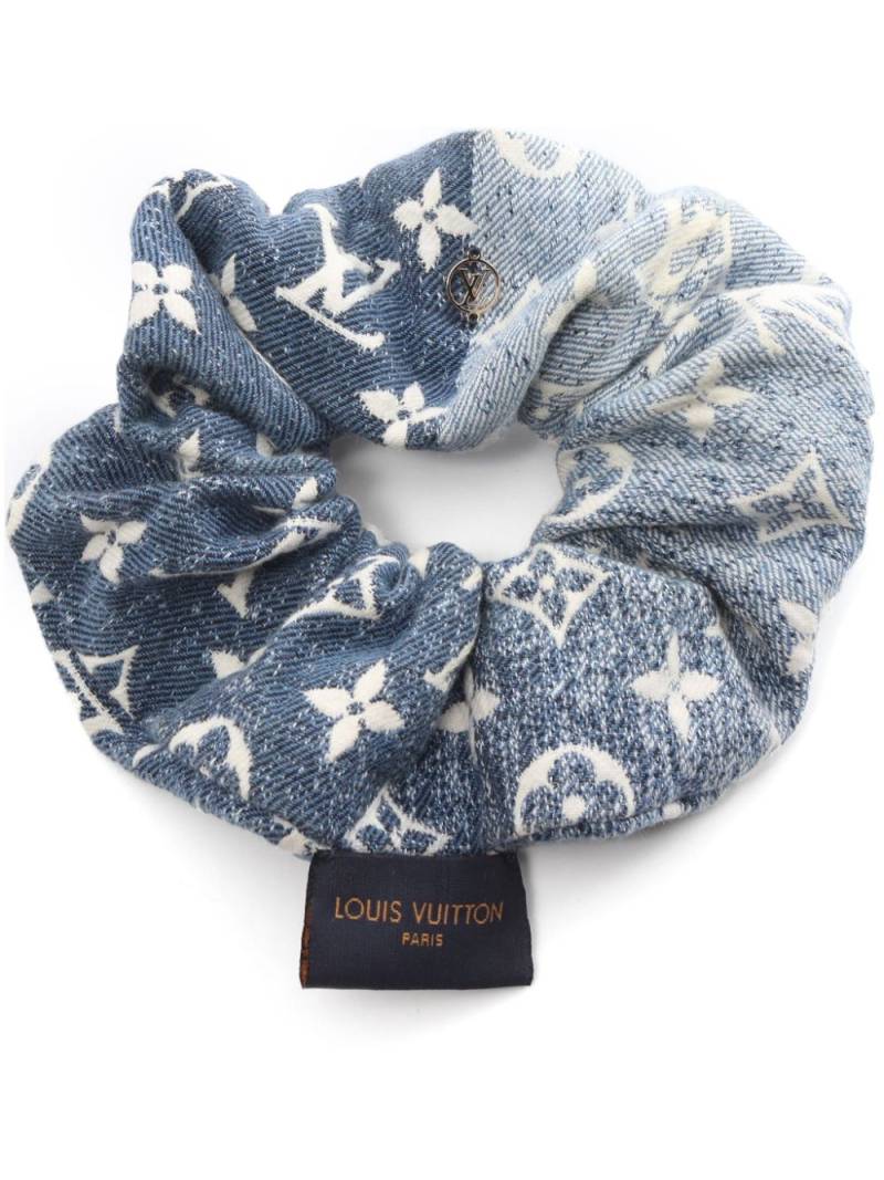 Louis Vuitton Pre-Owned 2022 monogram-pattern hair scrunchie - Blue von Louis Vuitton Pre-Owned