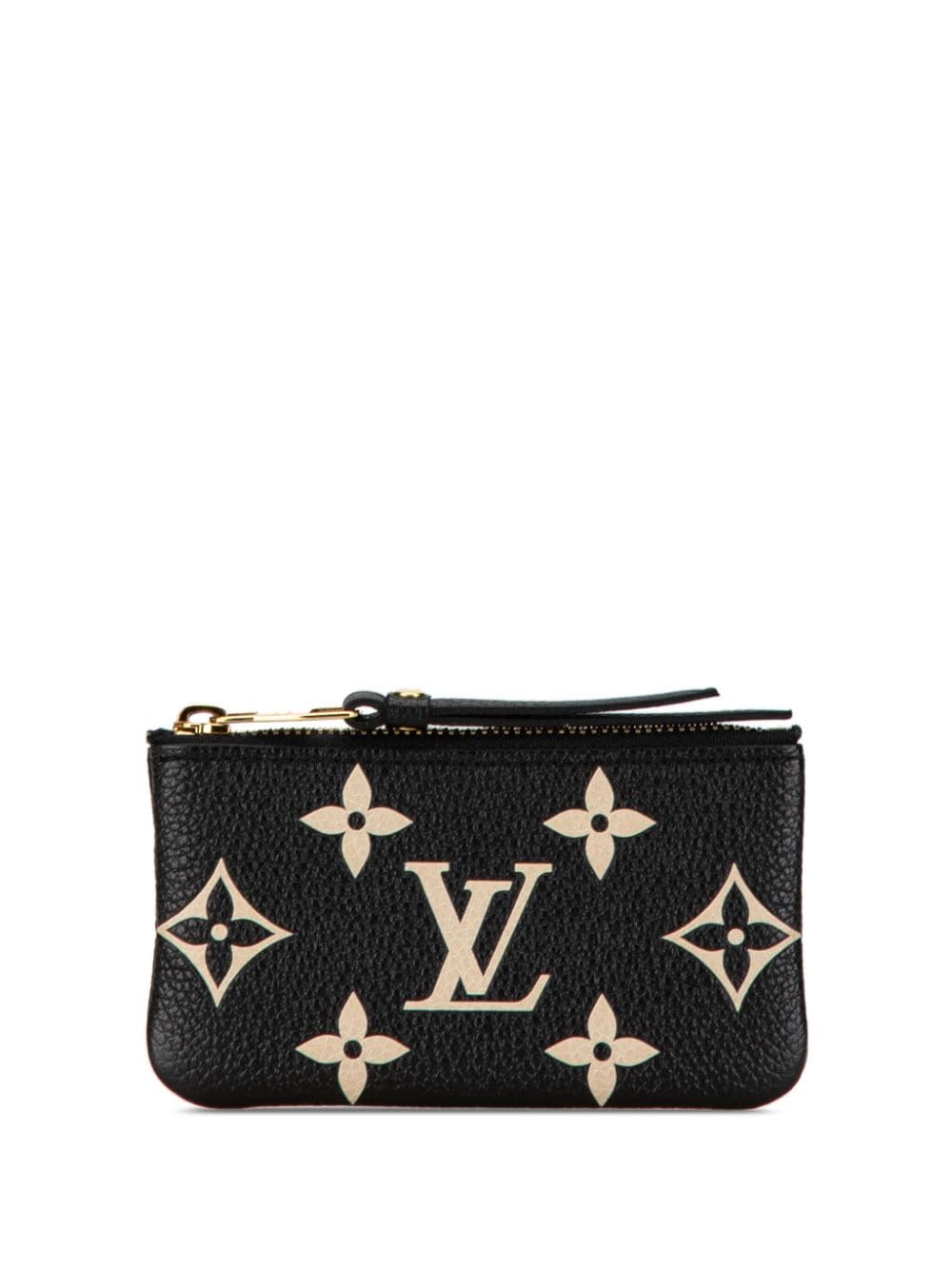 Louis Vuitton Pre-Owned 2023 Bicolor Monogram Empreinte Giant coin pouch - Black von Louis Vuitton Pre-Owned