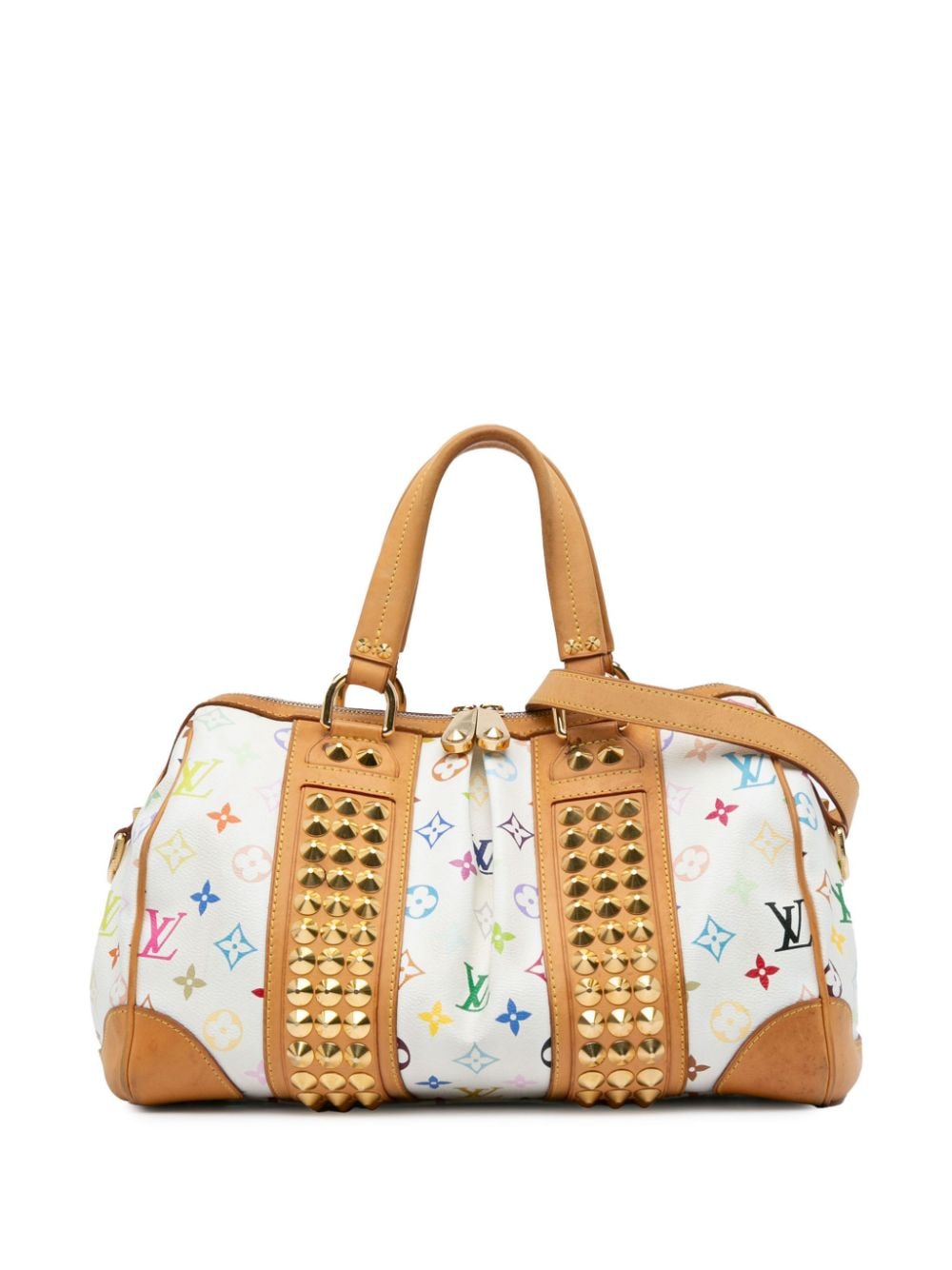 Louis Vuitton Pre-Owned 20th Century Monogram Multicolore Courtney MM satchel - White von Louis Vuitton Pre-Owned