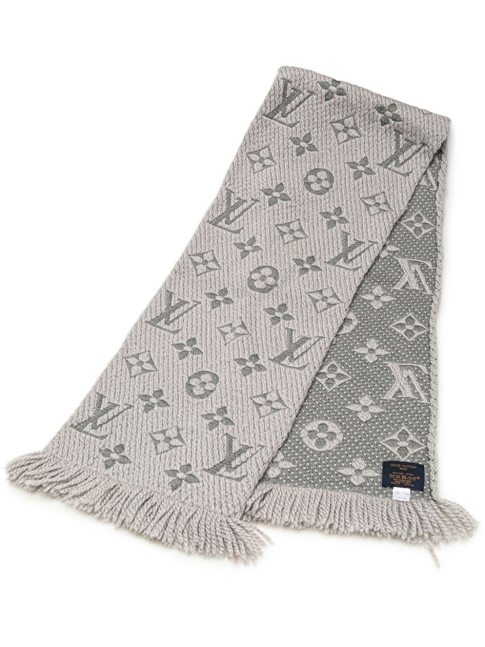 Louis Vuitton Pre-Owned 21st Century Wool Logomania Scarf scarves - Grey von Louis Vuitton Pre-Owned