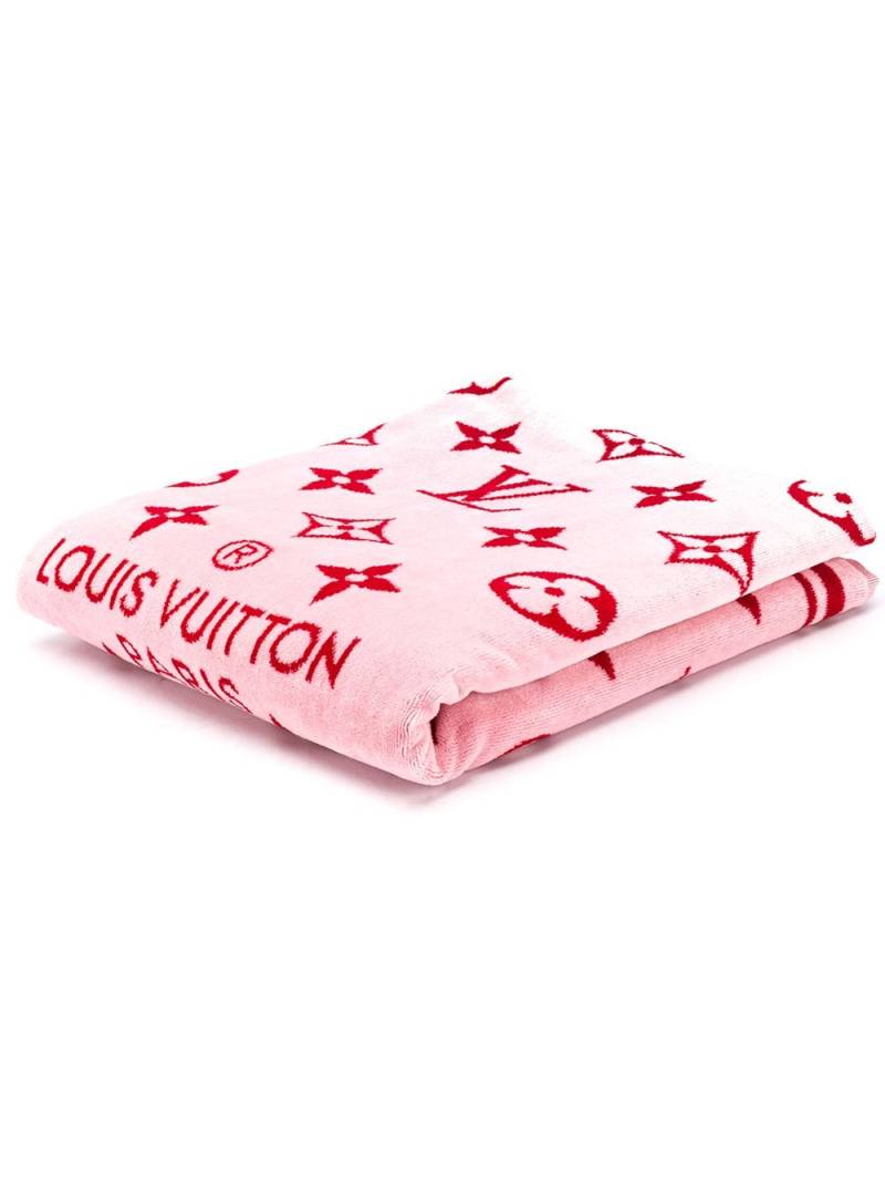 Louis Vuitton Pre-Owned pre-owned monogram print towel - Pink von Louis Vuitton Pre-Owned