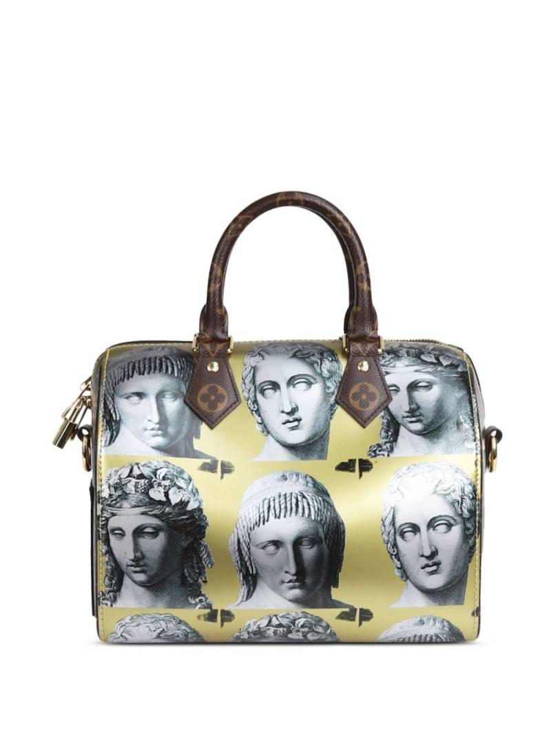 Louis Vuitton Pre-Owned x Fornasetti Speedy Bandouliere 25 tote bag - Yellow von Louis Vuitton Pre-Owned