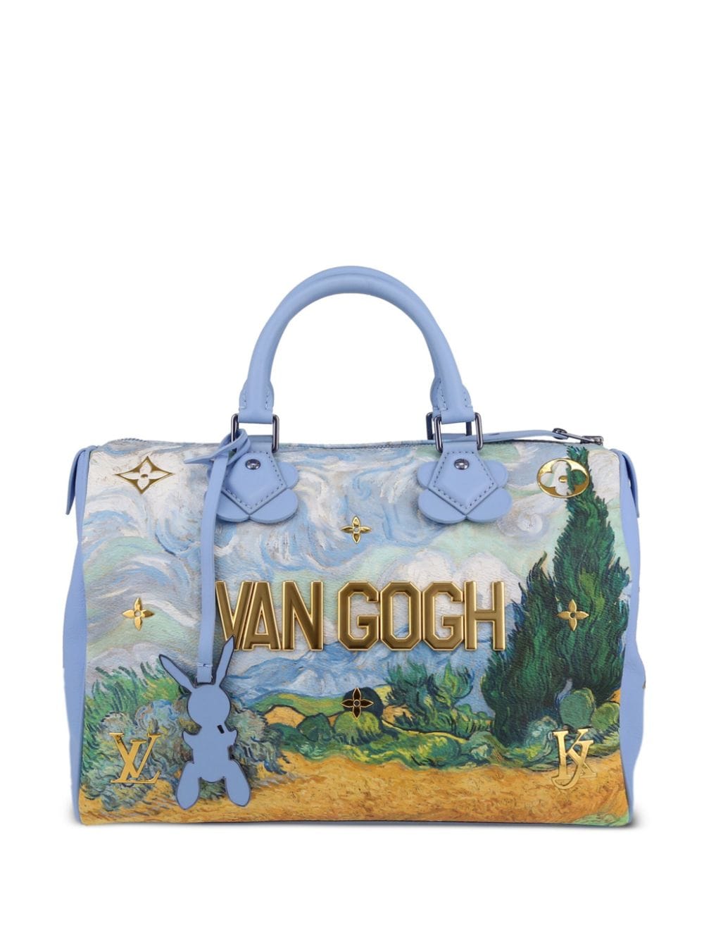 Louis Vuitton Pre-Owned x Jeff Koons 2017 Speedy Vincent Van Gogh handbag - Blue von Louis Vuitton Pre-Owned