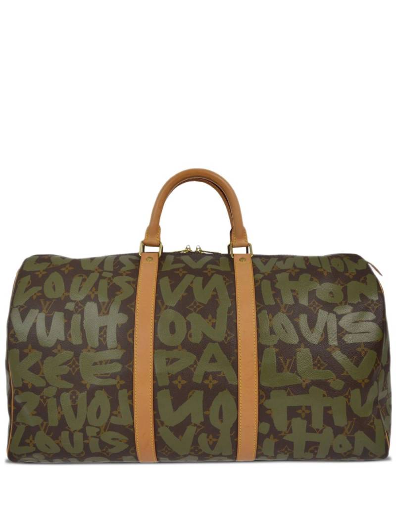 Louis Vuitton Pre-Owned x Stephen Sprouse 2001 Keepall 50 travel bag - Green von Louis Vuitton Pre-Owned