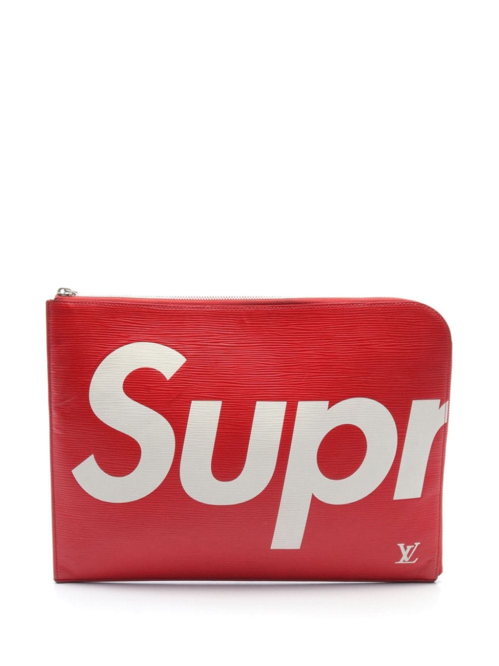 Louis Vuitton Pre-Owned x Supreme 2017 Pochette Joule GM clutch bag - Red von Louis Vuitton Pre-Owned